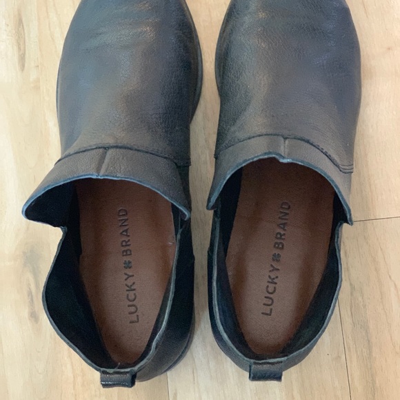 Lucky Brand Black Leather Booties - Picture 5 of 5